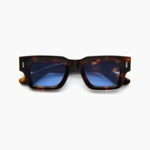 SOLD - Akila Ares Sunglasses, tortoiseshell with blue lense